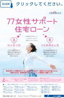 77女性サポート住宅ローン