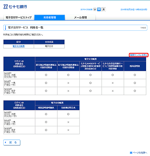 77 BANK セブンメイトWebサービス オンラインマニュアル